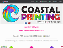 Tablet Screenshot of coastalprinting.net